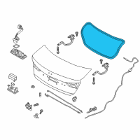 OEM 2017 Hyundai Elantra Weather Strip-Trunk Lid Diagram - 87321-F3000