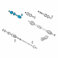 OEM 2015 Kia Rio Joint Kit-Front Axle Differential Diagram - 495821W100