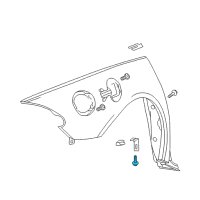 OEM Dodge Neon Screw-HEXAGON Head Diagram - 6100567