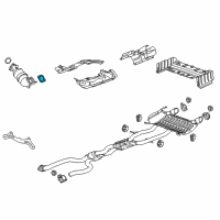OEM 2019 Cadillac CTS Connector Pipe Gasket Diagram - 21992620