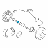 OEM 2011 Lexus GX460 RETAINER, Rear Axle Bearing Diagram - 42423-60050