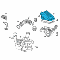 OEM 2005 Honda Accord Cover, Air Cleaner Diagram - 17210-RAD-L60