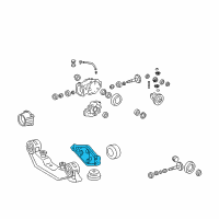 OEM 2003 Pontiac Vibe Support, Differential Carrier Diagram - 88969218