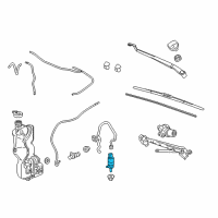 OEM 2016 Cadillac CT6 Washer Pump Diagram - 84518406