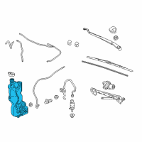 OEM Cadillac CT6 Washer Reservoir Diagram - 23354831