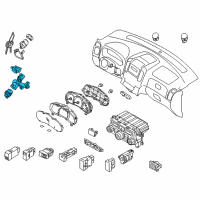OEM 2012 Kia Sedona Ignition Lock Cylinder Diagram - 819104D030