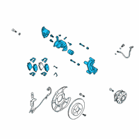 OEM 2022 Hyundai Palisade Brake Assembly-RR Wheel, LH Diagram - 58210-S9300