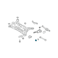 OEM 2012 Ford Edge Lateral Arm Nut Diagram - -W711798-S441