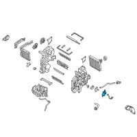 OEM 2020 Hyundai Accent Temperature Actuator Motor Assembly Diagram - 97159-F9000