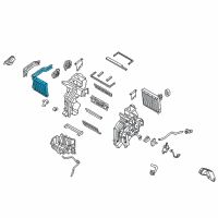 OEM 2020 Kia Rio Core & Seal Assembly-Heater Diagram - 97138H9000