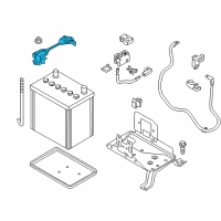 OEM 2011 Nissan Leaf Battery Frame Diagram - 24420-4M400