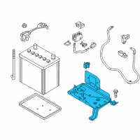 OEM Nissan Bracket Assembly-Battery Mounting Diagram - 64860-3NA0A