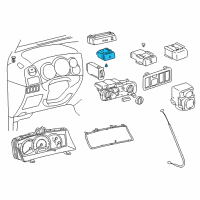 OEM 2008 Toyota Corolla Hazard Switch Diagram - 84332-02100