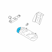 OEM Infiniti G25 Pad & Frame Assy-Cushion, Rear Seat Diagram - 88305-JK60A