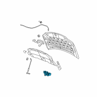 OEM 2014 Dodge Grand Caravan Hood Latch Diagram - 5020846AA