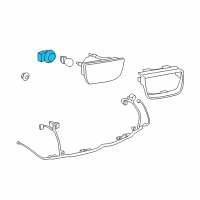 OEM 2011 Chevrolet Camaro Socket, Rear Turn Signal Lamp & Stop & Tail Lamp Diagram - 92227810