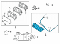 OEM Kia Control Assembly-Heater Diagram - 97250Q5070DHV