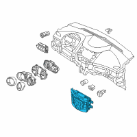 OEM 2015 Hyundai Elantra GT Hatchback Climate Temperature Control Diagram - 97250-A5673