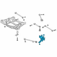 OEM 2001 Acura CL Knuckle, Left Rear Diagram - 52215-S0K-A00