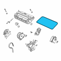 OEM Acura ZDX Gasket, Front Head Cover Diagram - 12341-R70-A00