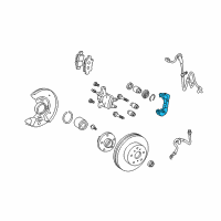 OEM Scion xD Caliper Mount Diagram - 47722-12A10