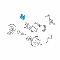 OEM 2014 Scion xD Brake Pads Diagram - 04465-02220