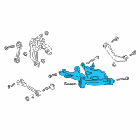 OEM 2016 Lincoln MKX Lower Control Arm Diagram - H2GZ-5500-B