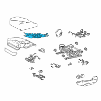 OEM 2018 Lexus LC500h Heater Assembly, Seat Diagram - 87510-11020