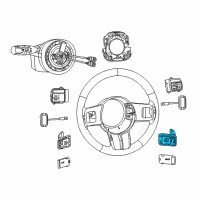 OEM 2012 Dodge Challenger Switch-Paddle Up Diagram - 1YR89DX9AA