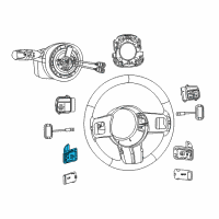 OEM 2014 Dodge Challenger Switch-Paddle Down Diagram - 1YR88DX9AA