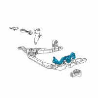 OEM Mercury Support Assembly Diagram - F6DZ-6A025-A