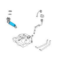 OEM 2005 Dodge Stratus Fuel Pump Module/Level Unit Diagram - 5093457AB