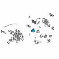 OEM 2012 Acura RL Motor Assembly, Mode Diagram - 79140-SJA-A01