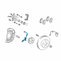 OEM 2021 Toyota Prius Front Speed Sensor Diagram - 89543-47040