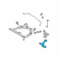 OEM Nissan Link Complete-Front Suspension, Lower Rh Diagram - 54500-CK000