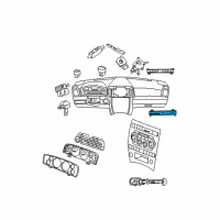 OEM 2006 Jeep Commander Switch-6 Gang Diagram - 56010655AE