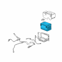 OEM Cadillac Batteries Diagram - 88864066