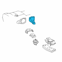 OEM 2004 Lexus GS300 Bracket, Engine Mounting, Front NO.1 LH Diagram - 12315-46120