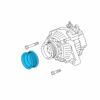 OEM 2002 Toyota Solara Pulley Diagram - 27411-0H010