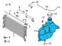 OEM 2021 BMW X1 Coolant Expansion Tank Diagram - 17-13-8-687-503