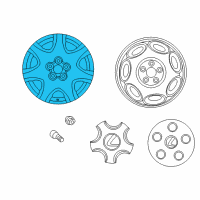 OEM 2002 Lexus LS430 Wheel, Disc Diagram - 42611-50360