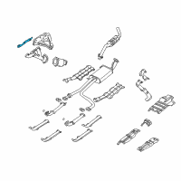 OEM 1998 Nissan Pathfinder Gasket- Exhaust Manifold Diagram - 14036-1W600