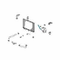 OEM Acura Hose, Reserve Tank Diagram - 19103-RWC-A00