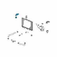 OEM Acura RDX Bracket Assembly, Radiator Mount (Upper) Diagram - 74173-STK-A00