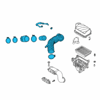 OEM 2019 Hyundai Elantra GT Hose Assembly-Air Intake Diagram - 28140-F2800