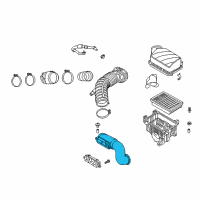 OEM Hyundai Elantra Duct Assembly-Air Diagram - 28210-F2800