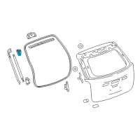 OEM 2014 Chevrolet Equinox Lift Cylinder Upper Bracket Diagram - 20800140