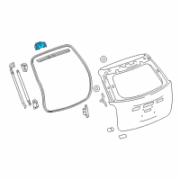 OEM 2016 GMC Terrain Hinge Diagram - 23227630