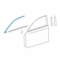 OEM 2018 Lexus GS F MOULDING Sub-Assembly, Front Diagram - 75071-30110