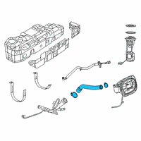 OEM 2021 Ram 1500 Hose-Fuel Filler Diagram - 68408313AB